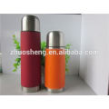 350ml 500ml with differents colors leather vacuum flask